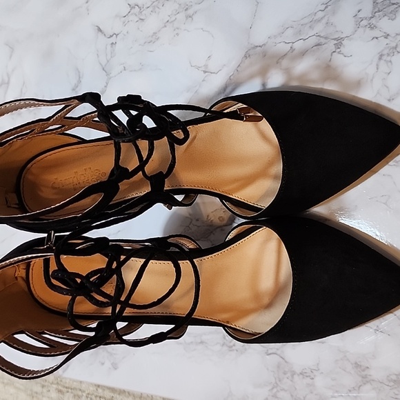 Charlotte Russe Athena black heels - Picture 3 of 6